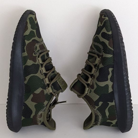 Adidas Tubular Shadow Green Camo Slip-On Athletic Sneakers Women's 7 - Picture 4 of 9